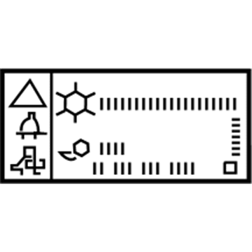 GMC 84388264 A/C Label
