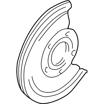 Chevy S10 Blazer Brake Backing Plate - 15638248