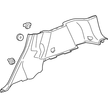 GM 22862879 Lower Trim Panel, Black, Driver Side GM 22862879 Lower Trim Panel, Black, Driver Side