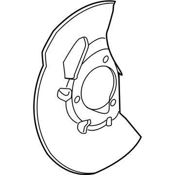 Cadillac CTS Brake Dust Shields - 25949350