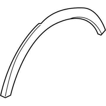 GM 19256097 Wheel Opening Molding, Outer Driver Side GM 19256097 Wheel Opening Molding, Outer Driver Side