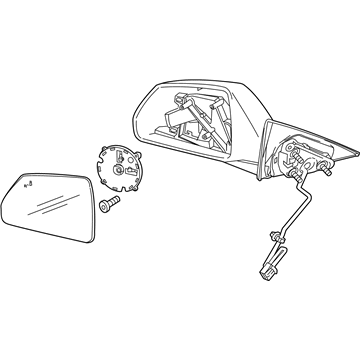 Cadillac CTS Side View Mirrors - 25975517