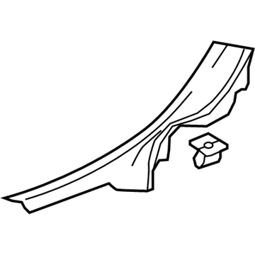 GM 23306906 Rear Sill Plate, Driver Side