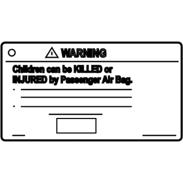 Buick 10447127 Caution Label