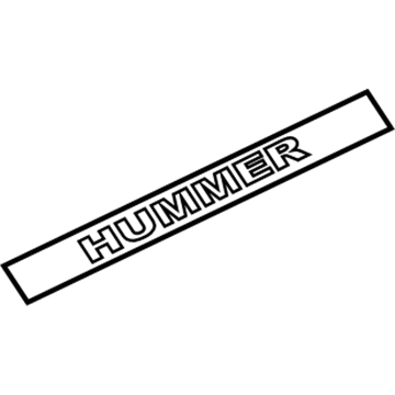 Hummer 10358762 Front Molding