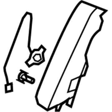 Hummer 25897897 Windshield Pillar Trim