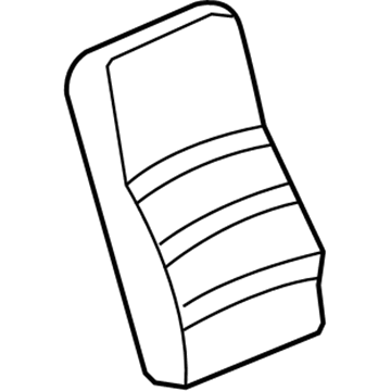 GM 19293223 Seat Back Cover, Red GM 19293223 Seat Back Cover, Red