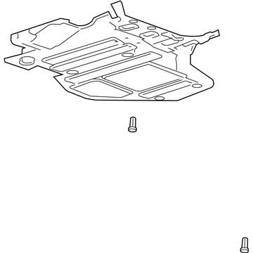 Chevy Underbody Splash Shield - 23258346