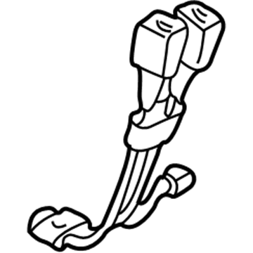 1997 GMC C2500 Seat Belt - 12384303