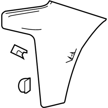 GM 84658017 Primed Front Driver Side Bumper Outer Filler GM 84658017 Primed Front Driver Side Bumper Outer Filler