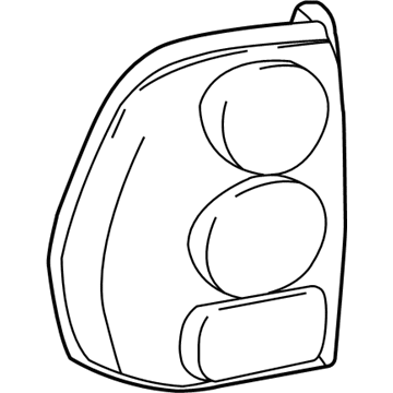 Chevy Trailblazer Tail Light - 15131578