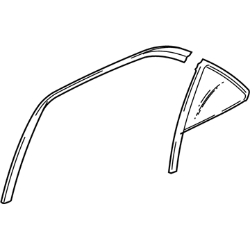Cadillac 25778961 Vent Glass