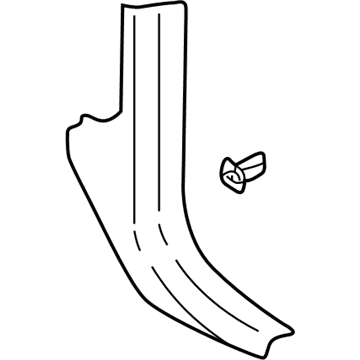 GM 10316422 Cowl Trim, Gray, Passenger Side