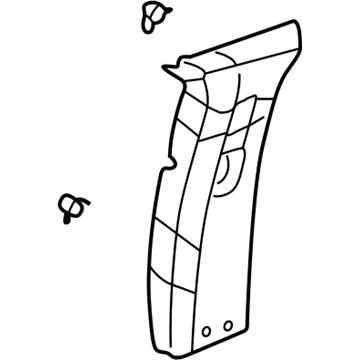 GM 10412072 Upper Center Pillar Trim, Inner Passenger Side GM 10412072 Upper Center Pillar Trim, Inner Passenger Side