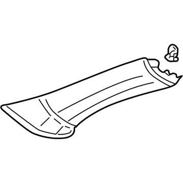 GM 10322843 Windshield Pillar Trim, Passenger Side GM 10322843 Windshield Pillar Trim, Passenger Side