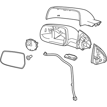 2012 Chevy Equinox Side View Mirrors - 22818262