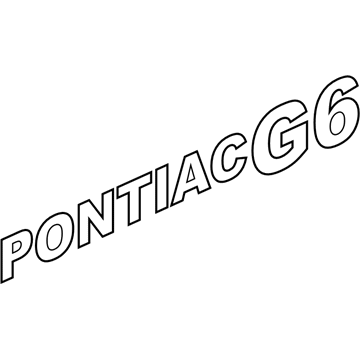 Pontiac 22689392 Nameplate