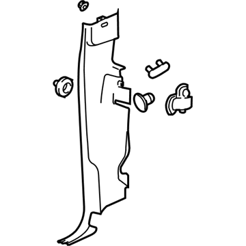 GMC 22871298 Lock Pillar Trim