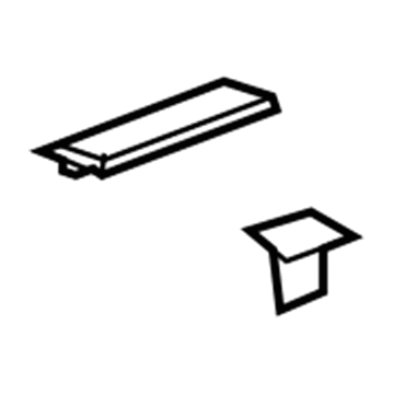 GM 25844292 Rear Sill Plate, Titanium GM 25844292 Rear Sill Plate, Titanium