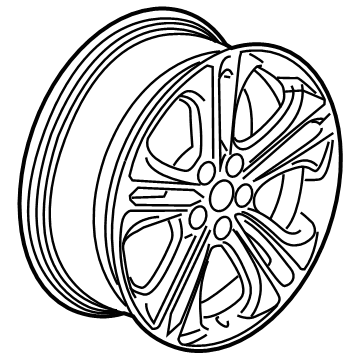 Chevy 13383414 Wheel, Alloy
