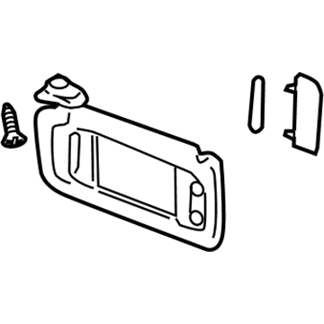 GMC 22850307 Sunvisor