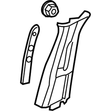 Chevy 15284683 Upper Center Pillar Trim