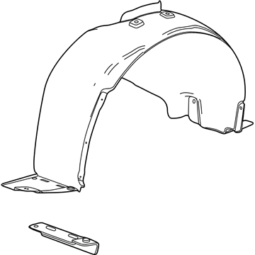 Chevy Cruze Fender Splash Shield - 95472793