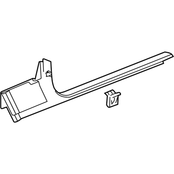GM 25979705 Sill Plate, Black, Front Driver Side GM 25979705 Sill Plate, Black, Front Driver Side