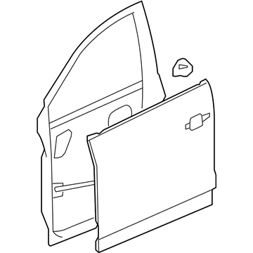 GM 20890821 Door Shell, Front Driver Side