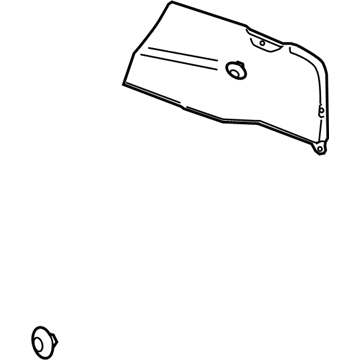 GM 10389774 Trunk Side Trim, Rear Passenger Side GM 10389774 Trunk Side Trim, Rear Passenger Side