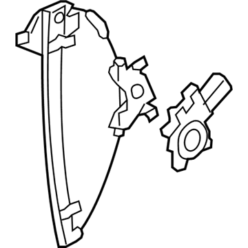 2009 Saturn Vue Window Regulator - 23196512