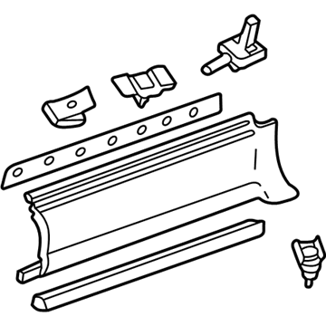 GM 12453319 Body Side Molding, Rear Driver Side