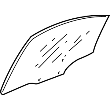 Cadillac 25770396 Door Glass