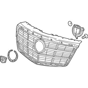 GM 23441799 Upper Grille, Front GM 23441799 Upper Grille, Front