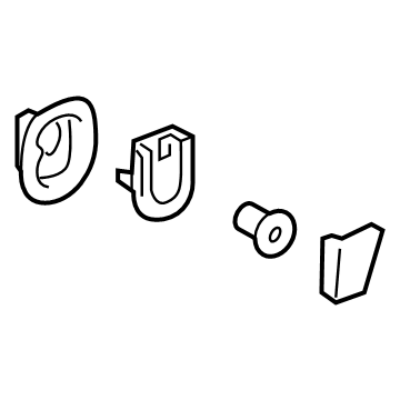 GM 23284864 Tie Down Hook, Gray GM 23284864 Tie Down Hook, Gray