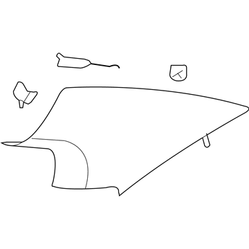 Saturn 25841643 Upper Quarter Trim