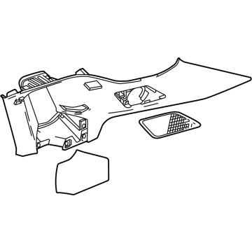 GM 85598634 Upper Quarter Trim, Driver Side
