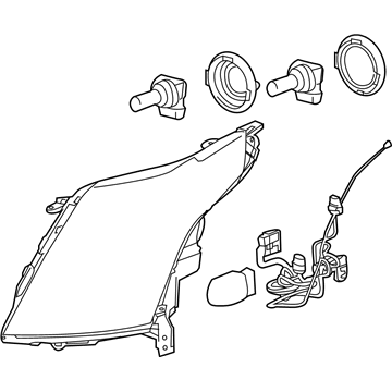 Cadillac SRX Headlight - 22853873