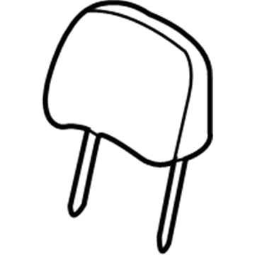 GM 12454386 Headrest, Front Passenger Side