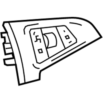 GM 22756619 Radio Switch, Black GM 22756619 Radio Switch, Black