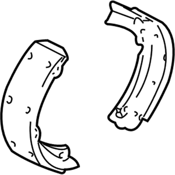 GMC Parking Brake Shoe - 19256493