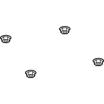 Chevy 13245749 Heat Shield Nut