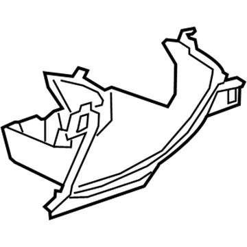 GM 13486165 Knee Bolster, Black GM 13486165 Knee Bolster, Black