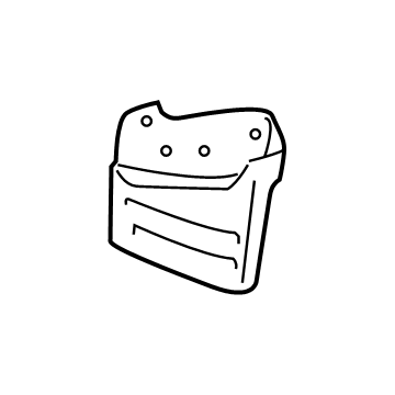 GM 23346481 Deflector, Rear Passenger Side