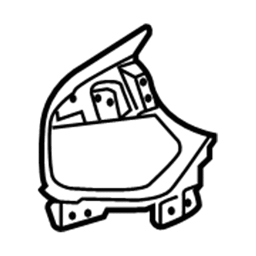 GM 23475776 Applique, Silver, Driver Side GM 23475776 Applique, Silver, Driver Side