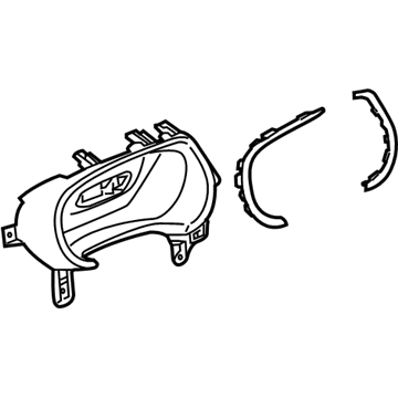 GM 84090830 Cluster Panel, Silver