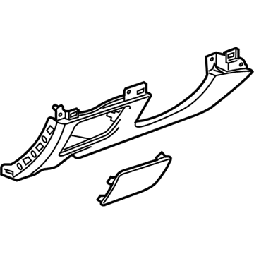 GM 84230211 Knee Bolster, Black GM 84230211 Knee Bolster, Black