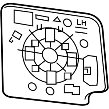 GMC 23444109 Mirror Glass