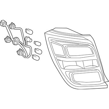 Chevy Sonic Tail Light - 42652055