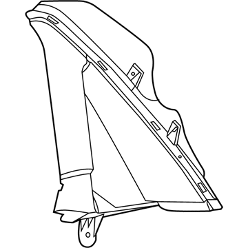 Chevy 92247543 Upper Quarter Trim